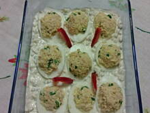 Fot. CattiBrie, Jajka faszerowane szynką