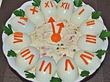 Fot. bronislawa70, Sałatka jarzynowa - "zegar"