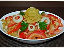 Fot. bronislawa70, Surówka pomidorowo-ogórkowa do obiadu.