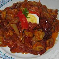 Pieczarkowo miodowy gulasz