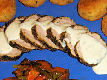 Fot. mariola2000, Polędwica w ziołach z serowym sosem wg M&Ł