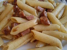 Fot. blackrose4u, Makaron z kiełbasą z nutą grzybową