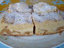 Fot. Anna Z, Ciasto z jabłkami i budyniem