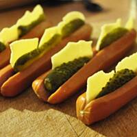 Pieczone parówki z boczkiem