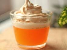 Fot. joanna63, Galaretka z sokiem pomarańczowym i bezą