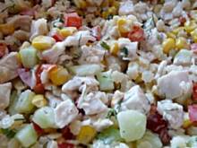 Fot. Anna Z, Sałatka z makaronem i kurczakiem