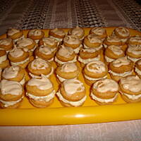 Ciastka z bezą i masą kokosową