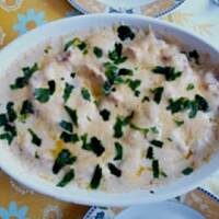 Zapiekanka z kalafiorem i mięsem mielonym