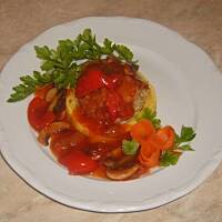 Zapiekana cukinia z sosem