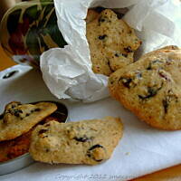 Ciasteczka otrębowe z suszonymi owocami