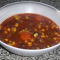 Meksykanska zupa fasolowa