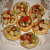 Zapiekane bułeczki z pieczarkami