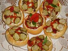 Fot. beatkaa153, Zapiekane bułeczki z pieczarkami