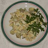 Sałatka z porem i jajkiem