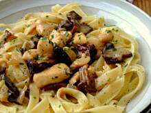Fot. kasia_sach, Tagliatelle z intensywnym sosem grzybowym i kurczakiem