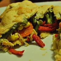 Calzone z warzywami włoskimi