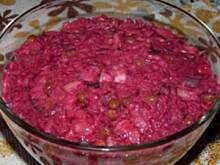 Fot. Anna Z, Sałatka śledziowa na różowo