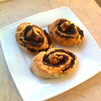 Ślimaki drożdżowe z makiem i bakaliami