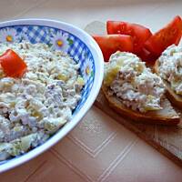 Pasta z makreli z białym serem i ogórkiem