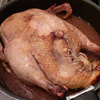 Kaczka pieczona z jabłkami i żurawiną!