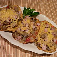 Paprykowe placuszki z pieczarkami!