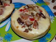 Fot. Anna Z, Zapiekane faszerowane bułeczki