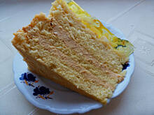 Fot. Mama - Różyczki, Tort krówkowy z galaretką i owocami