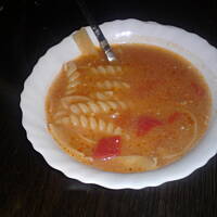 zupa pomidorowo-paprykowa na żeberkach