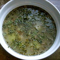 zupa czosnkowa z bobem