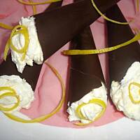 Różki czekoladowe z kremem