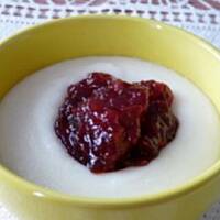 Kasza manna z dżemem