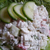 Sałatka krabowa z ryżem