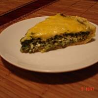 Tarta ze szpinakiem i kozim serem