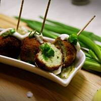 Zielone kuleczki drobiowe