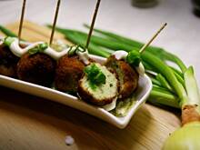 Fot. APM, Zielone kuleczki drobiowe