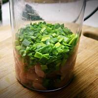 Zielone kuleczki drobiowe