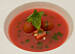 Fot. jubiler777, sopa de sandia con aceite de albahaca, zupa arbuzowa z olejkiem bazyliowym