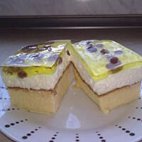 Sernik pieczony z galaretką Gumci