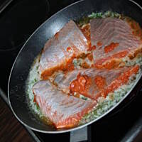 Losos w sosie mascarpone