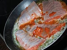 Fot. Niunia w kuchni, Losos w sosie mascarpone