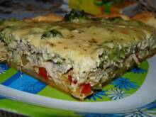 Fot. Anna Z, Quiche z kurczakiem, serem i warzywami