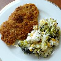 Sałatka brokułowa z fetą (wersja codzienna i wersja dla gości)