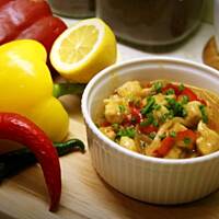 Kurczak w sosie paprykowo cytrynowym