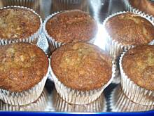 Fot. aga25, Muffinki z bananami i orzechami włoskimi