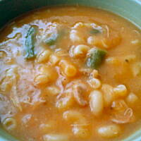 Zupa krem z warzyw, z makaronem i kurczakiem