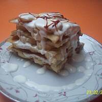 torcik naleśnikowy z bananami