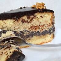 Ciasto makowo-orzechowe