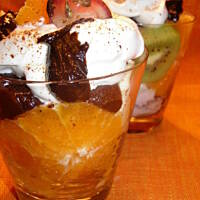 Sałatka owocowa pod śnieżnobiałą kołderką