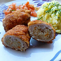 Roladki schabowe z kiszoną kapustą - Seria tanie obiady