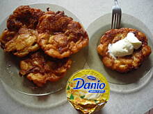 Fot. maniora, chrupiące racuszki cynamonowe z jabłkami